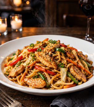 steaming chicken chow mein by candlelight steaming chicken chow mein by candlelight